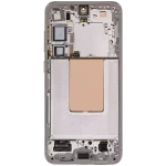 Samsung Galaxy S24 Plus İle Uyumlu İçin Çerçeveli ekran 5G - Orijinal (Amber Sarısı)  Orijinal Ekranı - Görsel 4
