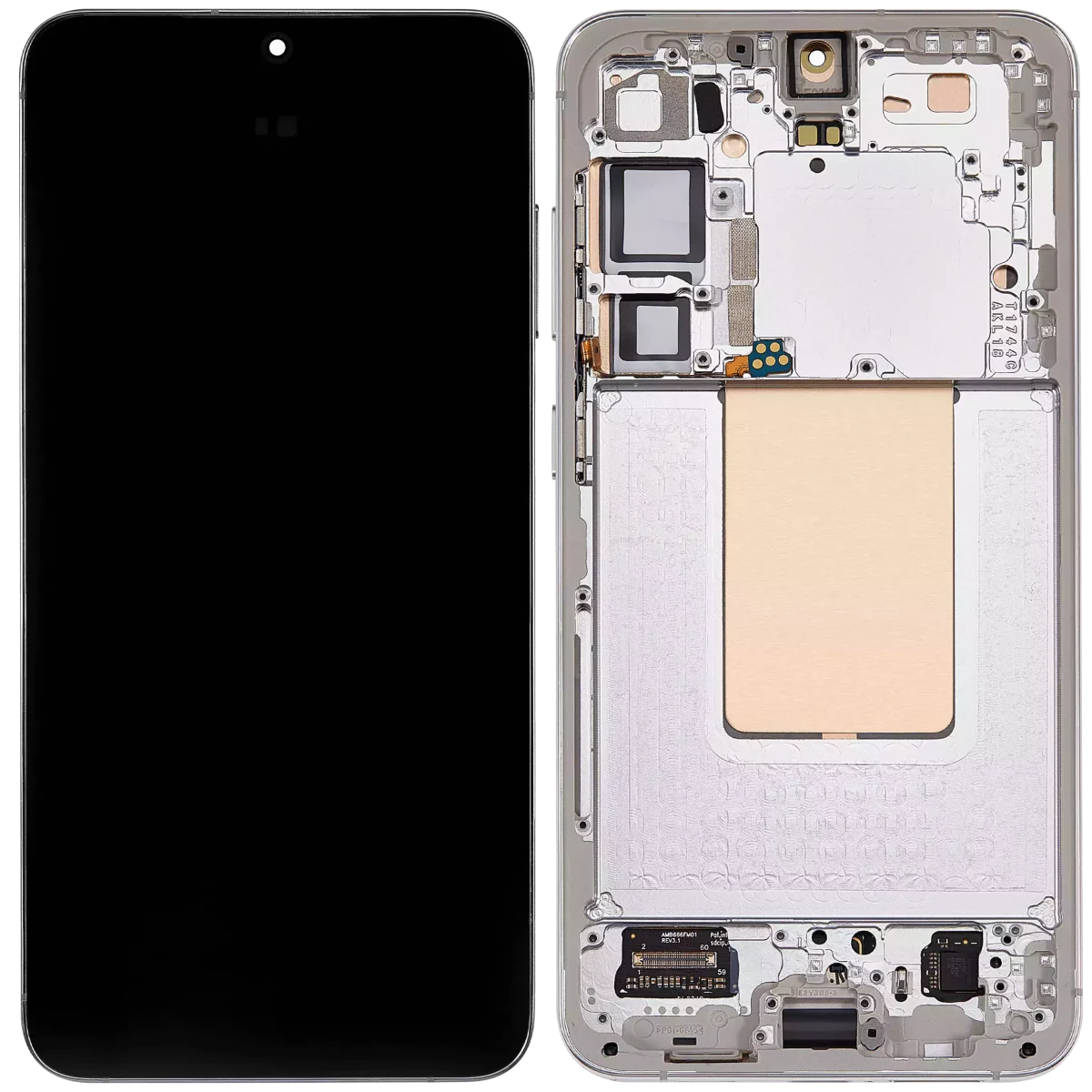 Samsung Galaxy S24 Plus İle Uyumlu İçin Çerçeveli ekran 5G - Orijinal (Mermer Grisi)  Orijinal Ekranı - Görsel 2