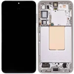 Samsung Galaxy S24 Plus İle Uyumlu İçin Çerçeveli ekran 5G - Orijinal (Mermer Grisi)  Orijinal Ekranı - Görsel 2