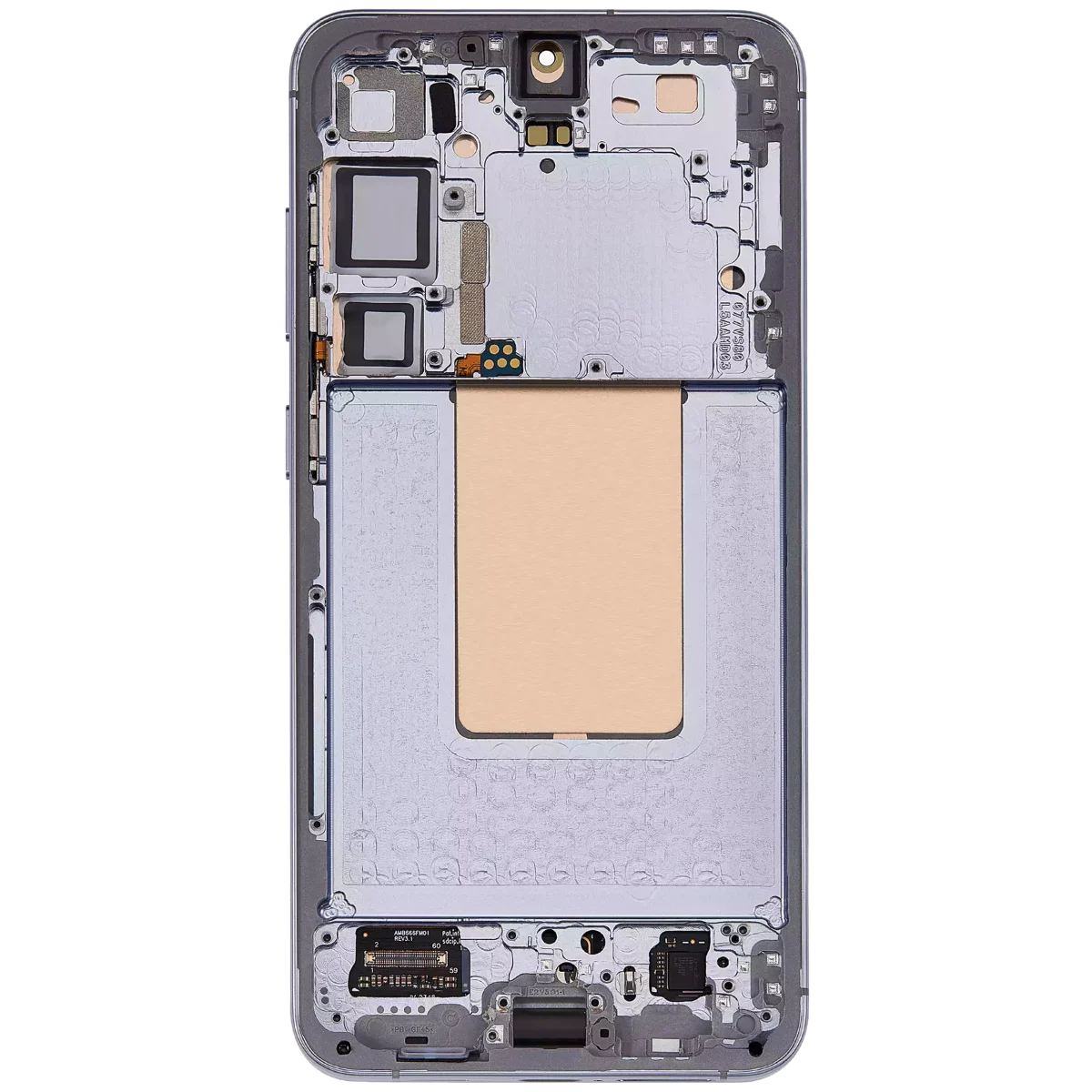 Samsung Galaxy S24 Plus İle Uyumlu İçin Çerçeveli ekran 5G - Orijinal (Safir Mavisi)  Orijinal Ekranı - Görsel 5