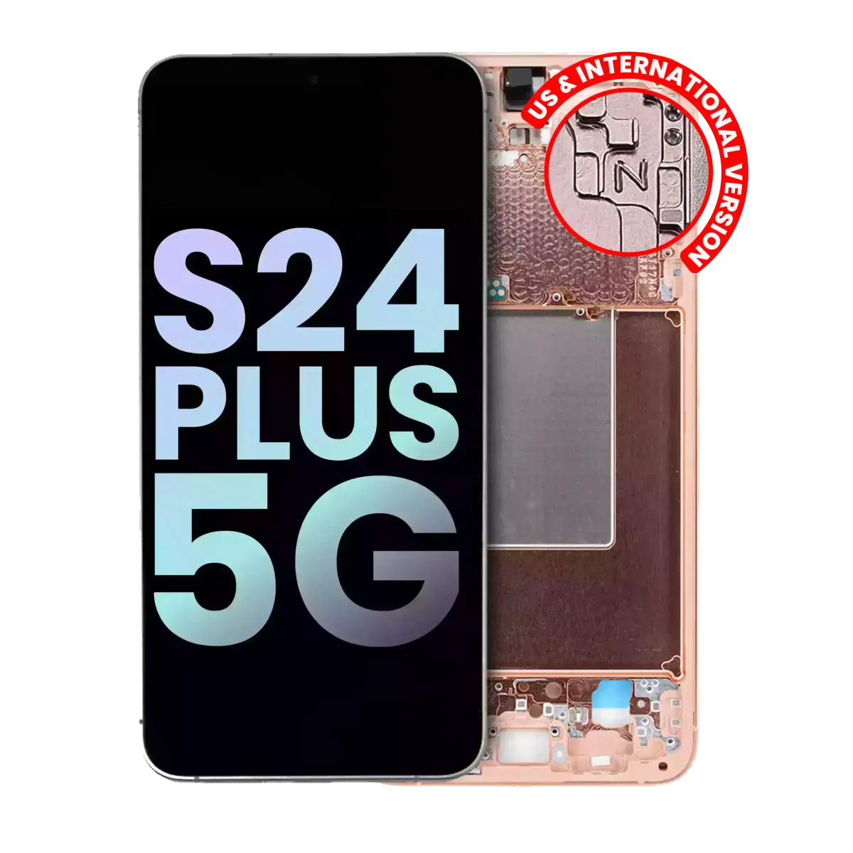 Samsung Galaxy S24 Plus İle Uyumlu İçin Çerçeveli ekran 5G - (Servis Paketi) (Kumtaşı Turuncusu)  Orijinal Ekranı - Görsel 3