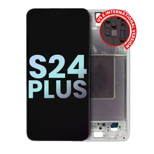 Samsung Galaxy S24 Plus İle Uyumlu İçin Çerçeveli ekran 5G - (Servis Paketi) (Yeşim Yeşili)  Orijinal Ekranı