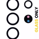 Samsung Galaxy S24 Ultra İle Uyumlu 5G Arka Kamera Lensi (Sadece Cam) Yapışkanlı (4 Parça Set) (Tüm Renkler)