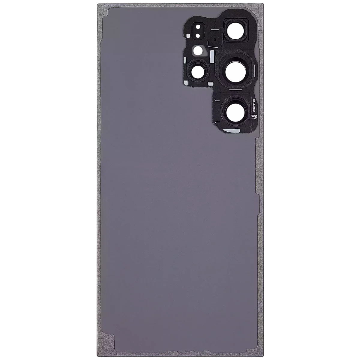 Samsung Galaxy S24 Ultra İle Uyumlu 5G Arka Kapak Camı Kamera Lensiyle  (Aftermarket Plus) (Titanyum Sarısı) - Görsel 5