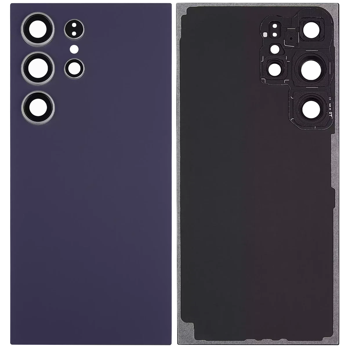 Samsung Galaxy S24 Ultra İle Uyumlu 5G Arka Kapak Camı Kamera Lensli  (Titanyum Menekşe) - Görsel 2