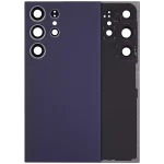 Samsung Galaxy S24 Ultra İle Uyumlu 5G Arka Kapak Camı Kamera Lensli  (Titanyum Menekşe)