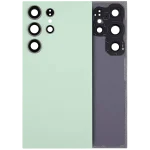 Samsung Galaxy S24 Ultra İle Uyumlu 5G Arka Kapak Camı Kamera Lensli (Titanyum Yeşili) - Görsel 5