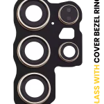 Samsung Galaxy S24 Ultra İle Uyumlu Arka Kamera Lensi Çerçeveli Halkalı 5G (Titanyum Sarısı)