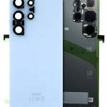 Samsung Galaxy S24 Ultra İle Uyumlu Arka Kapak Camı Kamera Lensiyle Uyumlu (Servis Paketi) (Titanyum Mavisi)