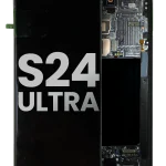Samsung Galaxy S24 Ultra İle Uyumlu Çerçeveli ekran Orijinal Ekranı (Kullanılmış OEM Çekme: Sınıf A) (Titanyum Siyahı)