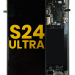 Samsung Galaxy S24 Ultra İle Uyumlu İçin Çerçeveli ekran Orijinal (Titanyum Gri)  Orijinal Ekranı Uyumlu