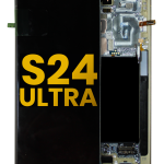 Samsung Galaxy S24 Ultra İle Uyumlu İçin Çerçeveli ekran Orijinal (Titanyum Sarı)  Orijinal Ekranı