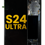 Samsung Galaxy S24 Ultra İle Uyumlu İçin Çerçeveli ekran Orijinal (Titanyum Siyah)  Orijinal Ekranı Uyumlu