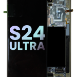 Samsung Galaxy S24 Ultra İle Uyumlu İçin Çerçeveli ekran (Service Pack) (Titanyum Sarı)  Orijinal Ekranı Uyumlu