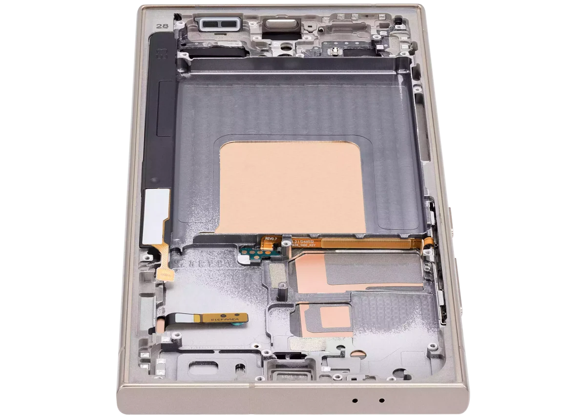 Samsung Galaxy S24 Ultra İle Uyumlu İçin Çerçeveli ekran - (Titanyum Sarısı)  Orijinal Ekranı - Görsel 8