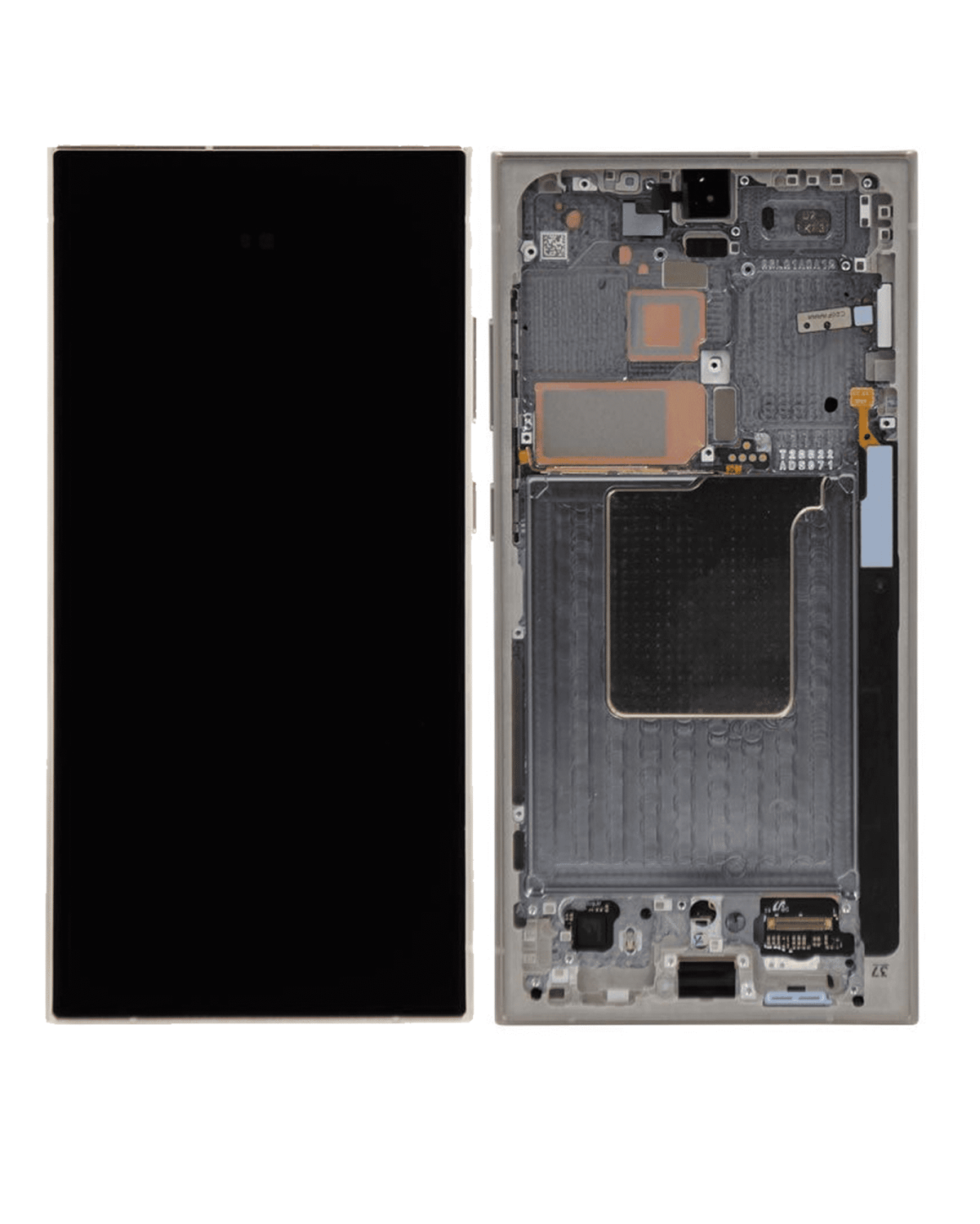 Samsung Galaxy S24 Ultra İle Uyumlu - (Titanyum Gri) Çerçeveli ekran Orijinal Ekranı - Görsel 4