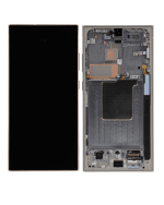 Samsung Galaxy S24 Ultra İle Uyumlu - (Titanyum Gri) Çerçeveli ekran Orijinal Ekranı - Görsel 4