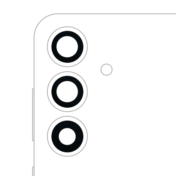 Samsung Galaxy S25 5G İle Uyumlu Arka Kamera Lensi (Sadece Cam) Yapışkanlı (3 Parça Set) (Tüm Renkler)