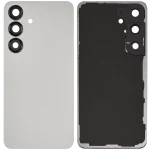 Samsung Galaxy S25 5G İle Uyumlu Arka Kapak Camı Kamera Lensiyle  (Gümüş Gölge) - Görsel 2