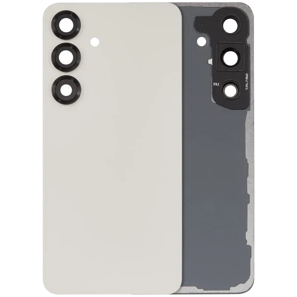 Samsung Galaxy S25 5G İle Uyumlu Arka Kapak Camı Kamera Lensiyle  (Pembe Altın)