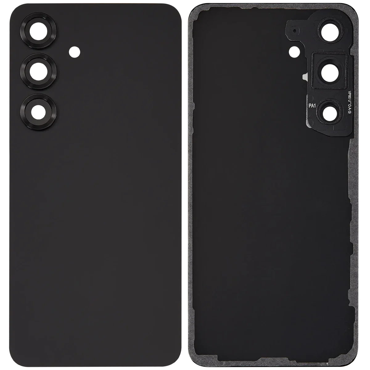 Samsung Galaxy S25 5G İle Uyumlu Arka Kapak Camı Kamera Lensli  (Mavi Siyah) - Görsel 2