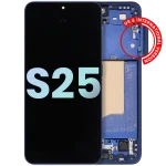 Samsung Galaxy S25 İle Uyumlu Çerçeveli Ekran Dokunmatik Ekran Orijinal Ekranı (Servis Paketi)(Donanma) - Görsel 3