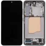 Samsung Galaxy S25 İle Uyumlu Çerçeveli Ekran Dokunmatik Ekran Orijinal Ekranı (Servis Paketi)(Gümüş Gölge) - Görsel 2