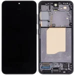 Samsung Galaxy S25 İle Uyumlu Çerçeveli Ekran Dokunmatik Ekran Orijinal Ekranı (Servis Paketi)(Mavi Siyah) - Görsel 2