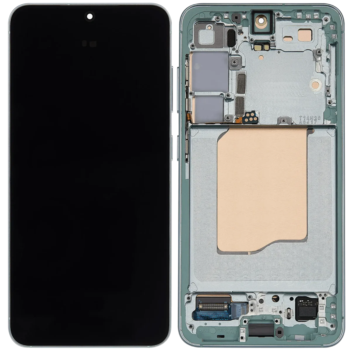Samsung Galaxy S25 İle Uyumlu Çerçeveli Ekran Dokunmatik Ekran Orijinal Ekranı (Servis Paketi)(Nane) - Görsel 2