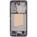 Samsung Galaxy S25 İle Uyumlu Çerçeveli Ekran Dokunmatik Ekran Orijinal(Gümüş Gölge) - Görsel 5