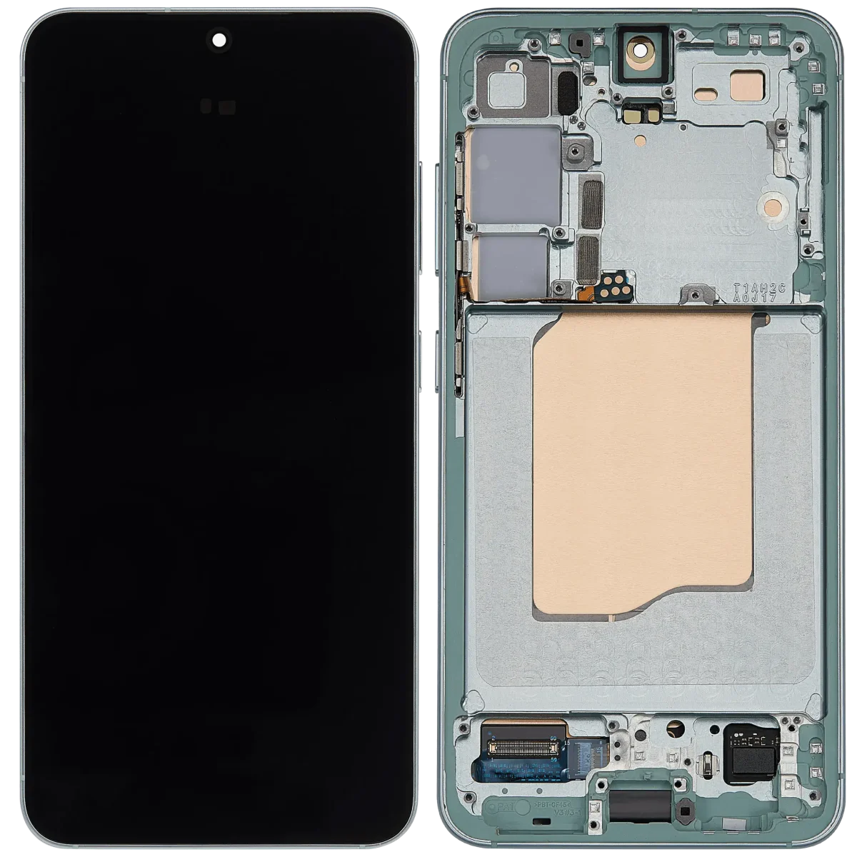 Samsung Galaxy S25 İle Uyumlu Çerçeveli Ekran Dokunmatik Ekran Orijinal(Nane) - Görsel 2