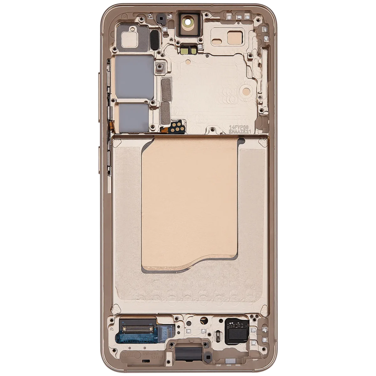 Samsung Galaxy S25 İle Uyumlu Çerçeveli Ekran Dokunmatik Ekran Orijinal(Pembe Altın) - Görsel 5