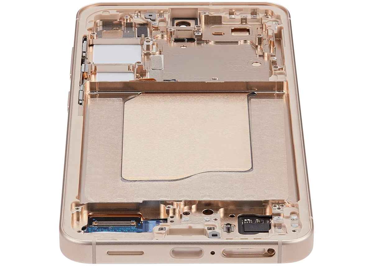 Samsung Galaxy S25 İle Uyumlu Çerçeveli Ekran Dokunmatik Ekran Orijinal(Pembe Altın) - Görsel 8