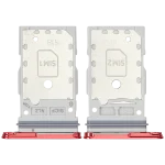 Samsung Galaxy S25 İle Uyumlu Çift Sim Kart Tepsisi S25 Plus (Premium) (Mercan Kırmızısı) - Görsel 2