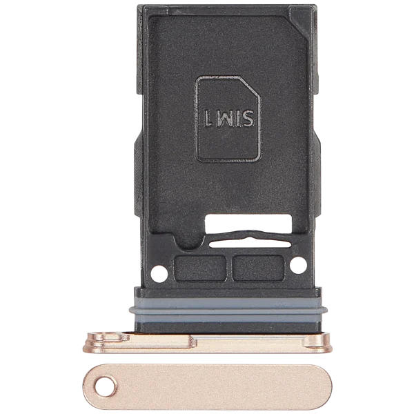 Samsung Galaxy S25 İle Uyumlu Tek Sim Kart Tepsisi S25 Plus (Premium) (Pembe Altın)