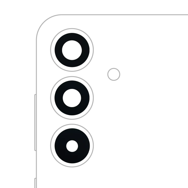 Samsung Galaxy S25 Plus İle Uyumlu 5G Arka Kamera Lensi (Sadece Cam) Yapışkanlı (3 Parça Set) (Tüm Renkler)