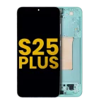 Samsung Galaxy S25 Plus İle Uyumlu 5G - Çerçeveli ekran Orijinal Ekranı Orijinal (Nane)
