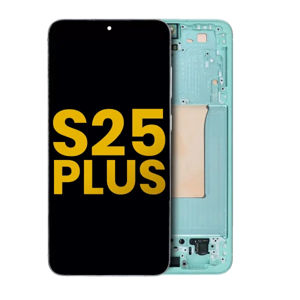 Samsung Galaxy S25 Plus İle Uyumlu 5G - Çerçeveli ekran Orijinal Ekranı Orijinal (Nane)