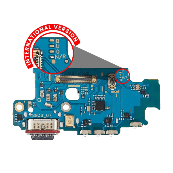 Samsung Galaxy S25 Plus İle Uyumlu 5G Sim Kart Okuyuculu Şarj Portu Kartı (S936N R) (Uluslararası Sürüm) (Premium)