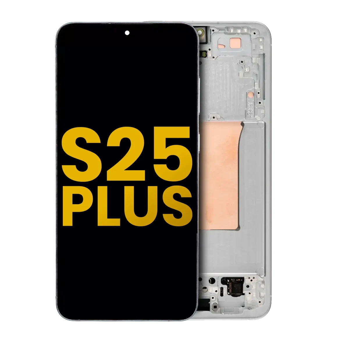 Samsung Galaxy S25 Plus İle Uyumlu İçin Çerçeveli ekran 5G - Orijinal (Gümüş Gölge)  Orijinal Ekranı