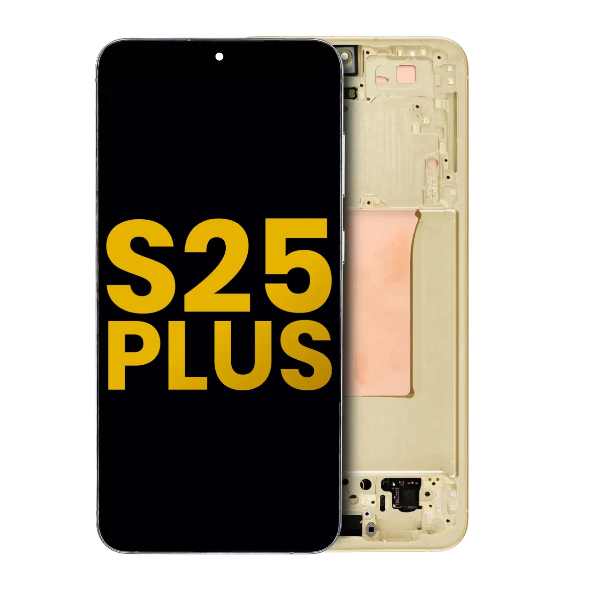 Samsung Galaxy S25 Plus İle Uyumlu İçin Çerçeveli ekran 5G - Orijinal (Pembe Altın)  Orijinal Ekranı