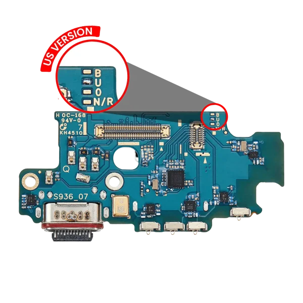 Samsung Galaxy S25 Plus İle Uyumlu Kart Okuyuculu Şarj Portu Kartı (S936U) (ABD Sürümü) (Premium)