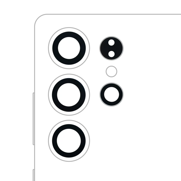 Samsung Galaxy S25 Ultra İle Uyumlu 5G Arka Kamera Lensi (Sadece Cam) Yapışkanlı (4 Parça Set) (Tüm Renkler)