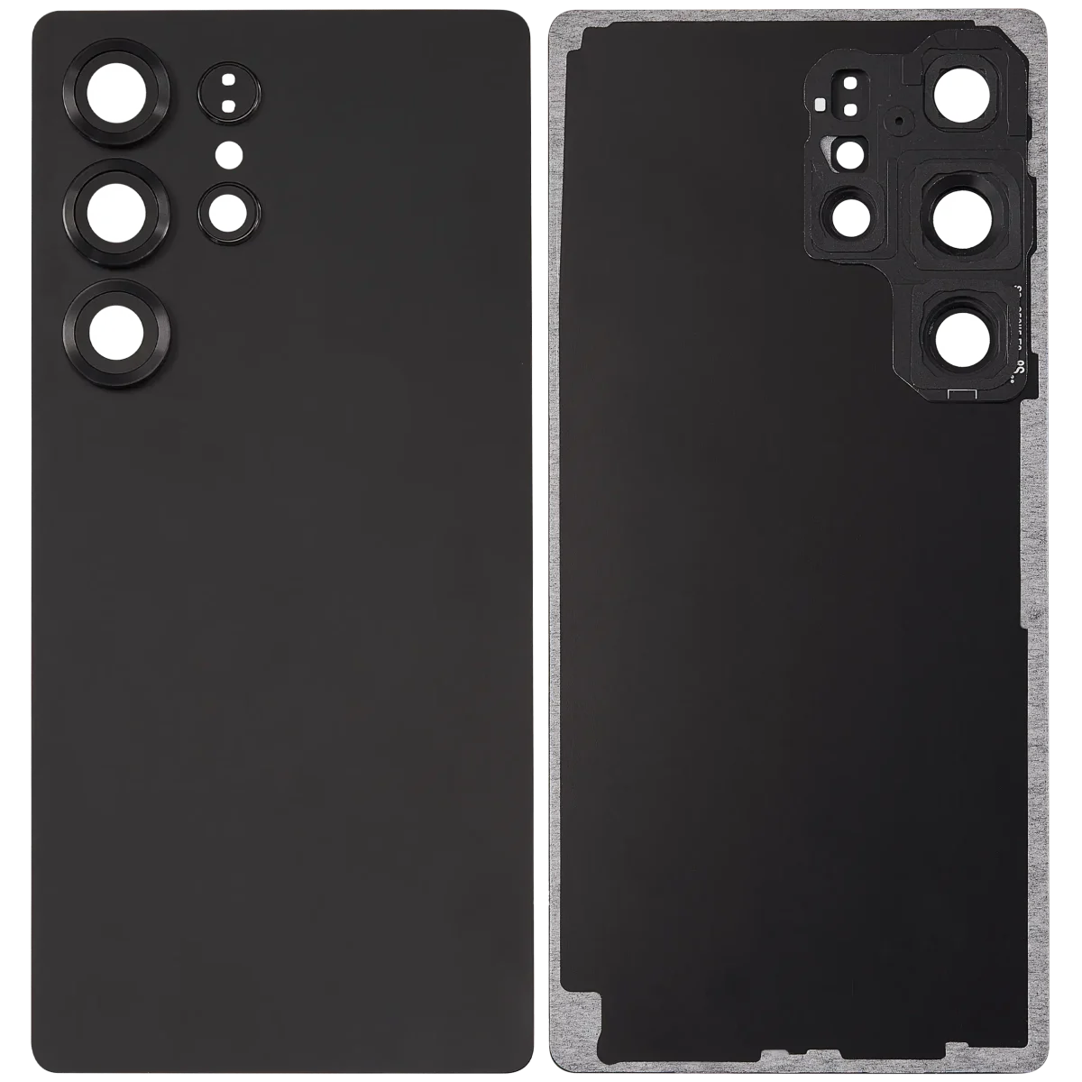 Samsung Galaxy S25 Ultra İle Uyumlu 5G Arka Kapak Camı Kamera Lensiyle  (Aftermarket Plus) (Titanyum Siyahı) - Görsel 2