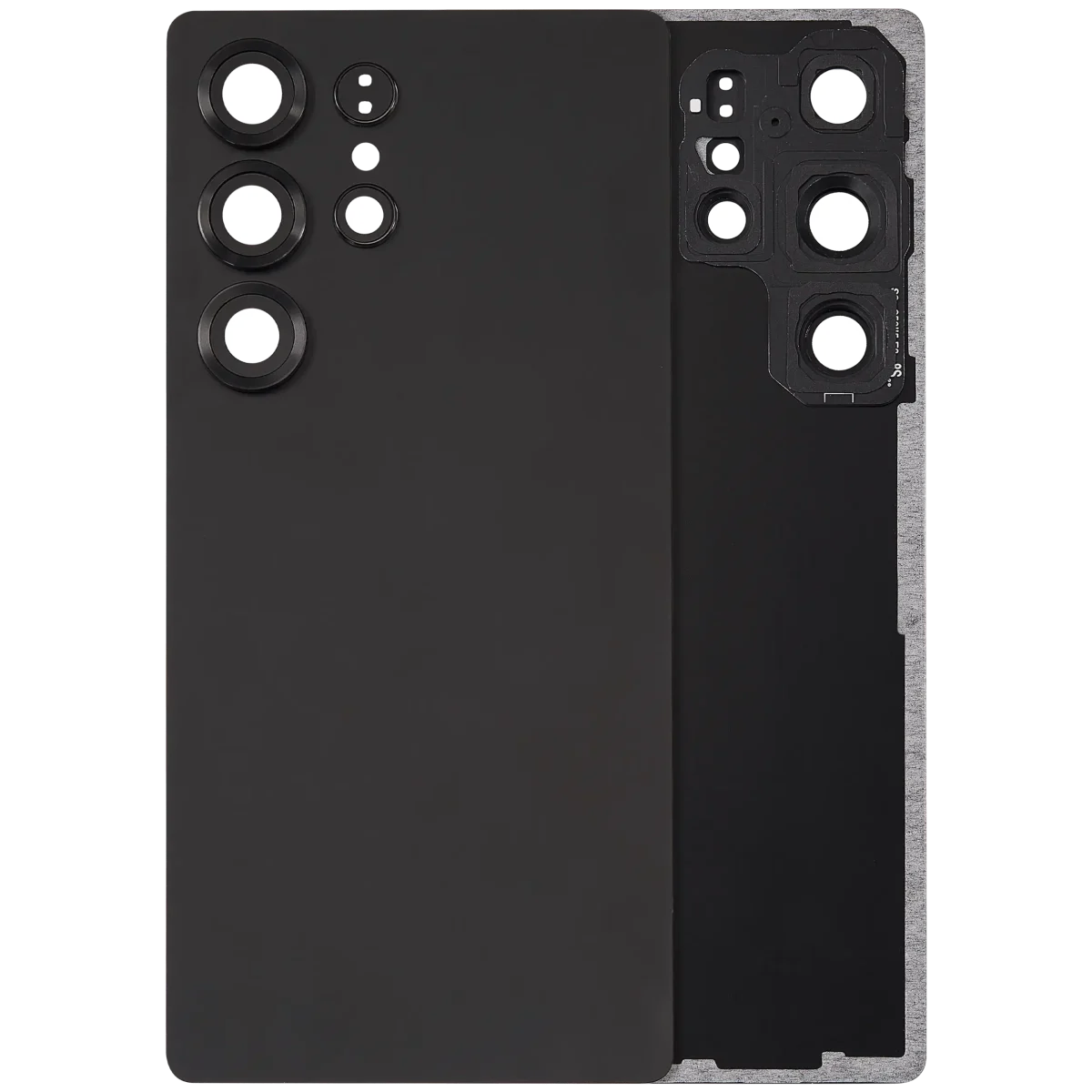 Samsung Galaxy S25 Ultra İle Uyumlu 5G Arka Kapak Camı Kamera Lensiyle  (Aftermarket Plus) (Titanyum Siyahı) - Görsel 3