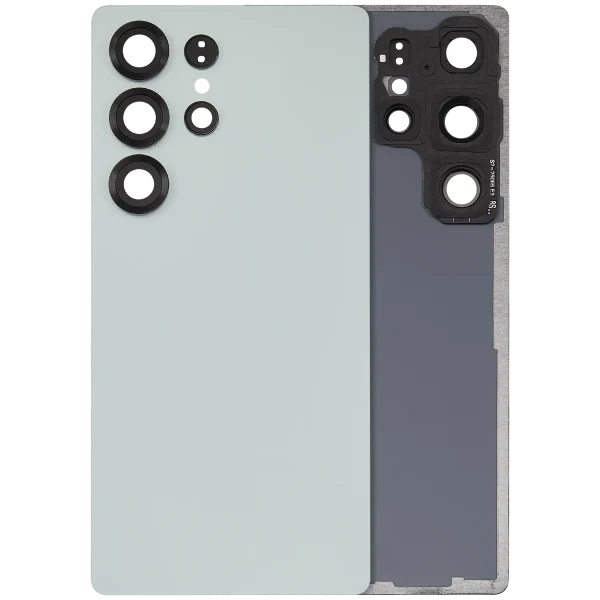 Samsung Galaxy S25 Ultra İle Uyumlu 5G Arka Kapak Camı Kamera Lensiyle  (Aftermarket Plus) (Titanyum Yeşim Yeşili)