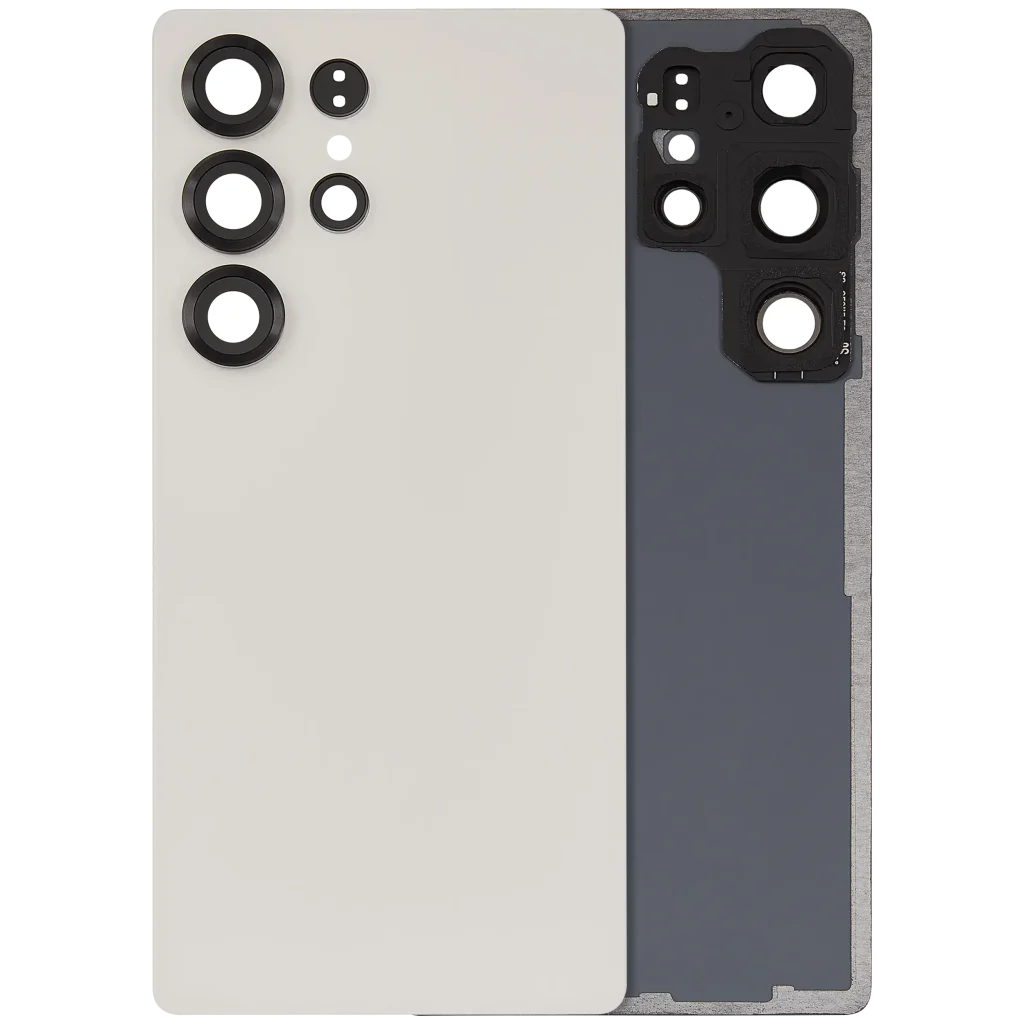 Samsung Galaxy S25 Ultra İle Uyumlu 5G Arka Kapak Camı Kamera Lensli  (Titanyum Pembe Altın)