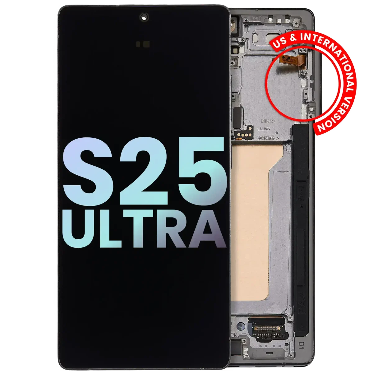 Samsung Galaxy S25 Ultra İle Uyumlu Çerçeveli Ekran DokunmatikOrijinal Ekranı (Servis Paketi) (Titanyum Siyahı) - Görsel 2