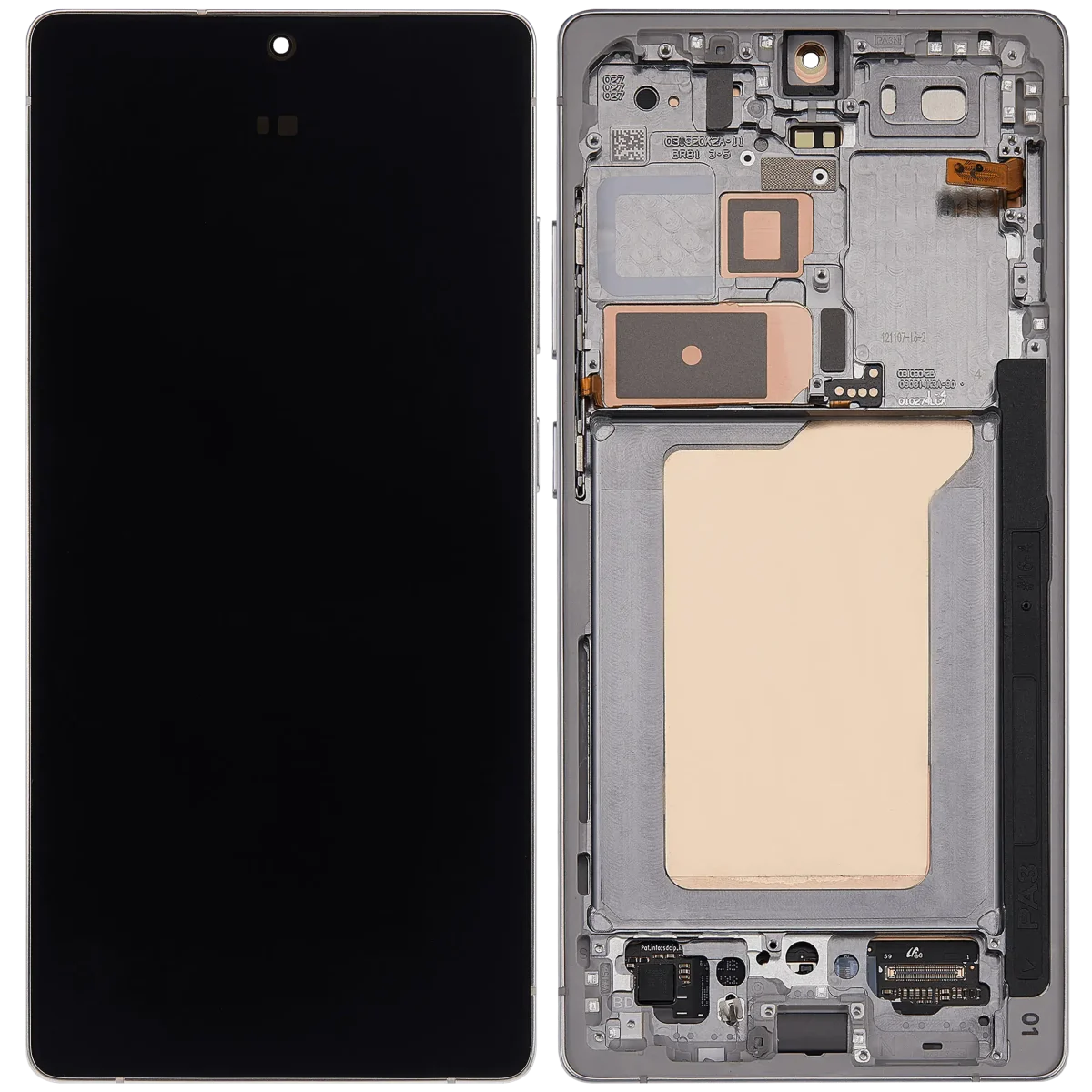 Samsung Galaxy S25 Ultra İle Uyumlu Çerçeveli Ekran DokunmatikOrijinal (Titanyum Beyaz Gümüş) - Görsel 2