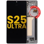 Samsung Galaxy S25 Ultra İle Uyumlu Çerçeveli Ekran DokunmatikOrijinal (Titanyum Beyaz Gümüş) - Görsel 3